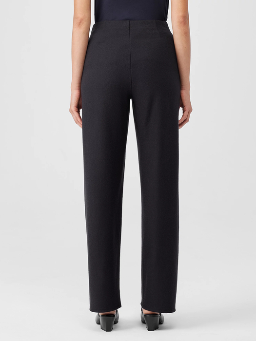 Boiled Wool Jersey Straight Pant