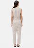 Organic Linen Round Neck Jumpsuit