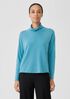 Italian Cashmere Scrunch Neck Top