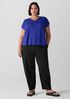 Organic Linen Jersey V-Neck Tee