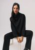 Lightweight Ponte Funnel Neck Top