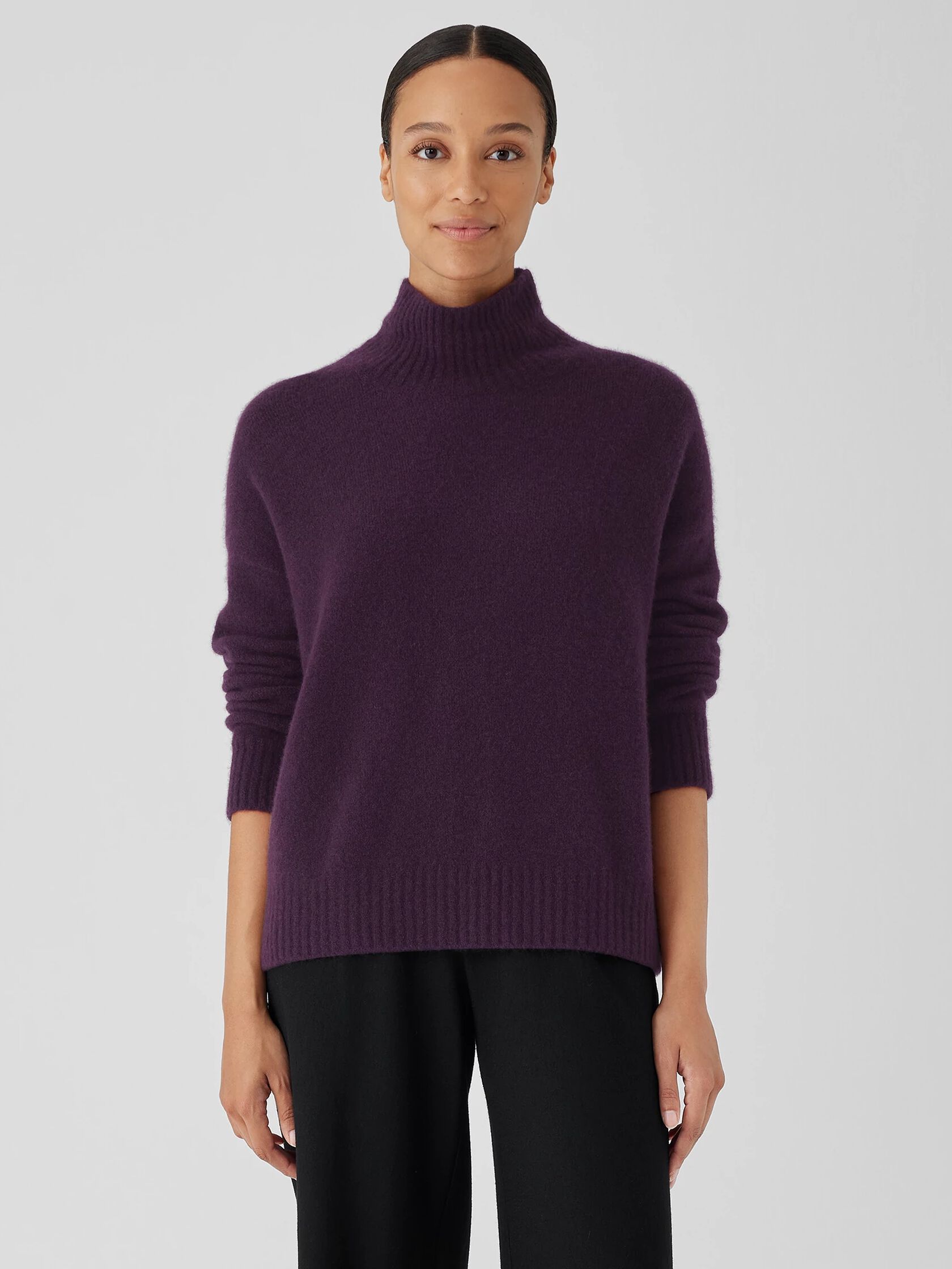 Cashmere Silk Bliss Turtleneck Box-Top