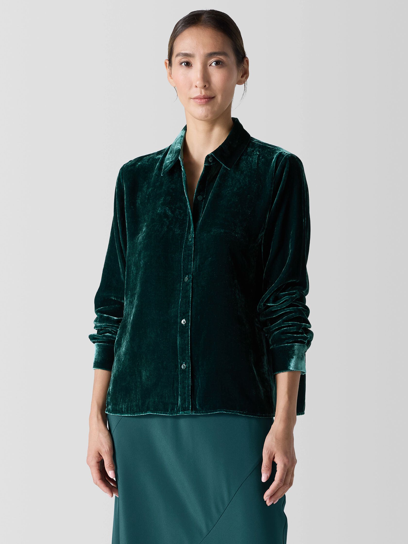 Velvet Classic Collar Shirt