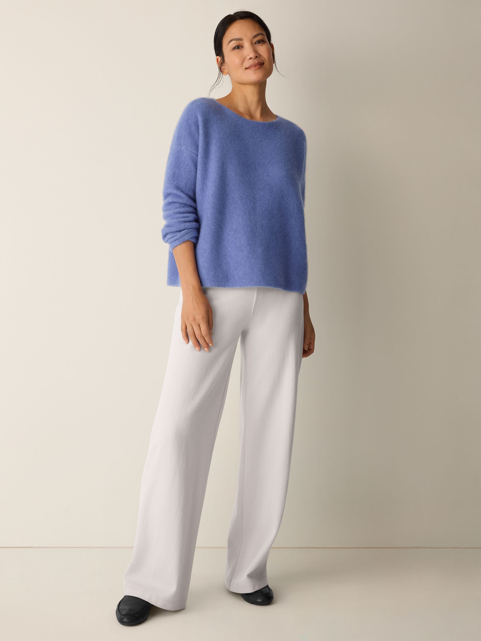 Cashmere Silk Bliss Bateau Neck Top
