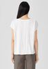 Organic Linen Jersey V-Neck Tee