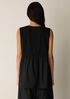 Organic Cotton Poplin Round Neck Long Top