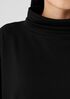 Cozy Brushed Terry Hug Funnel Neck Long Top