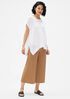Organic Cotton Poplin Wide Cropped Pant