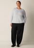 Cashmere Silk Boucle Bliss Crew Neck Top