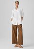 Organic Handkerchief Linen Classic Collar Shirt