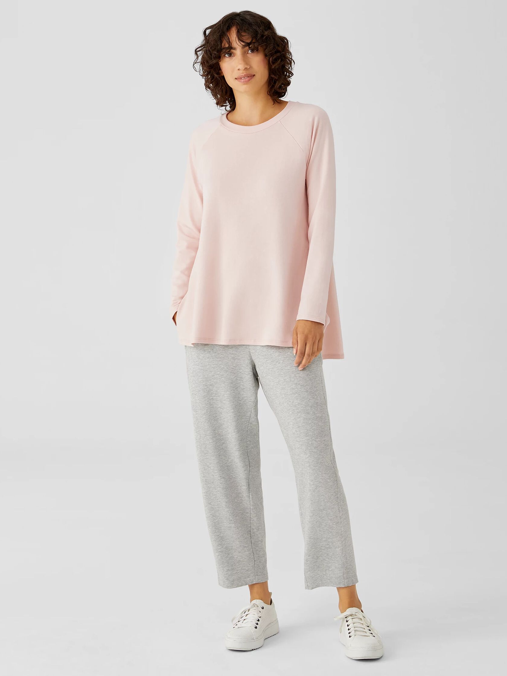 Cozy Brushed Terry Raglan-Sleeve Top