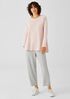 Cozy Brushed Terry Raglan-Sleeve Top