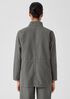 Cotton Hemp Stretch Stand Collar Jacket