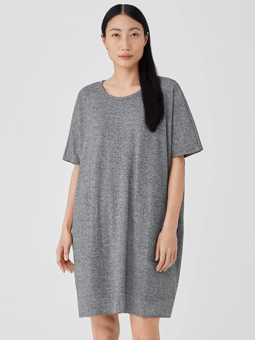 eileen fisher organic cotton shift dress Eileen Fisher Navy Organic Stretch Cotton Shift Dress sz X-Small