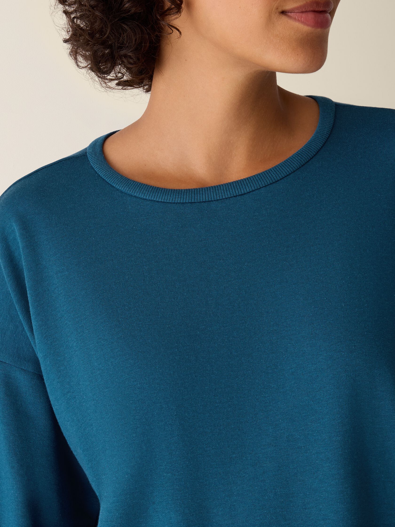 Cozy Brushed Terry Hug Long Box-Top