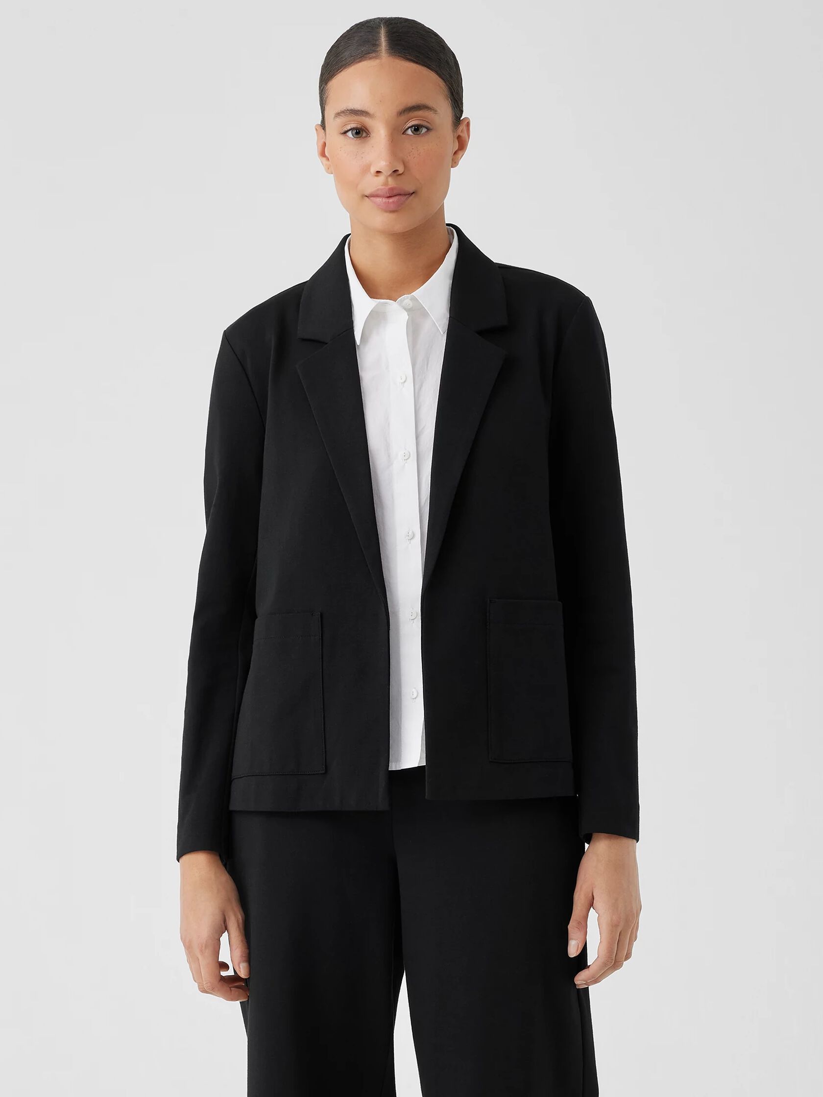 Cotton Ponte Blazer