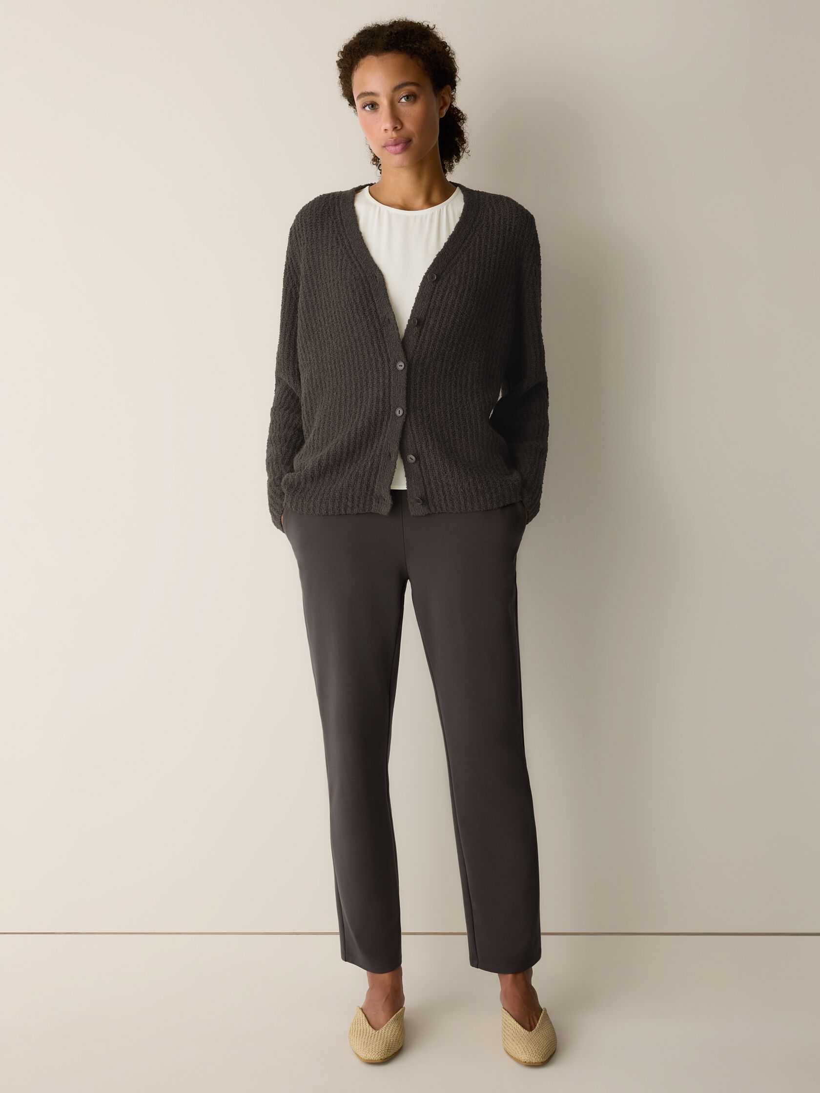 Organic Cotton Fluff Cardigan