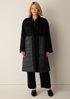 Eggshell Recycled Nylon Stand Collar Coat