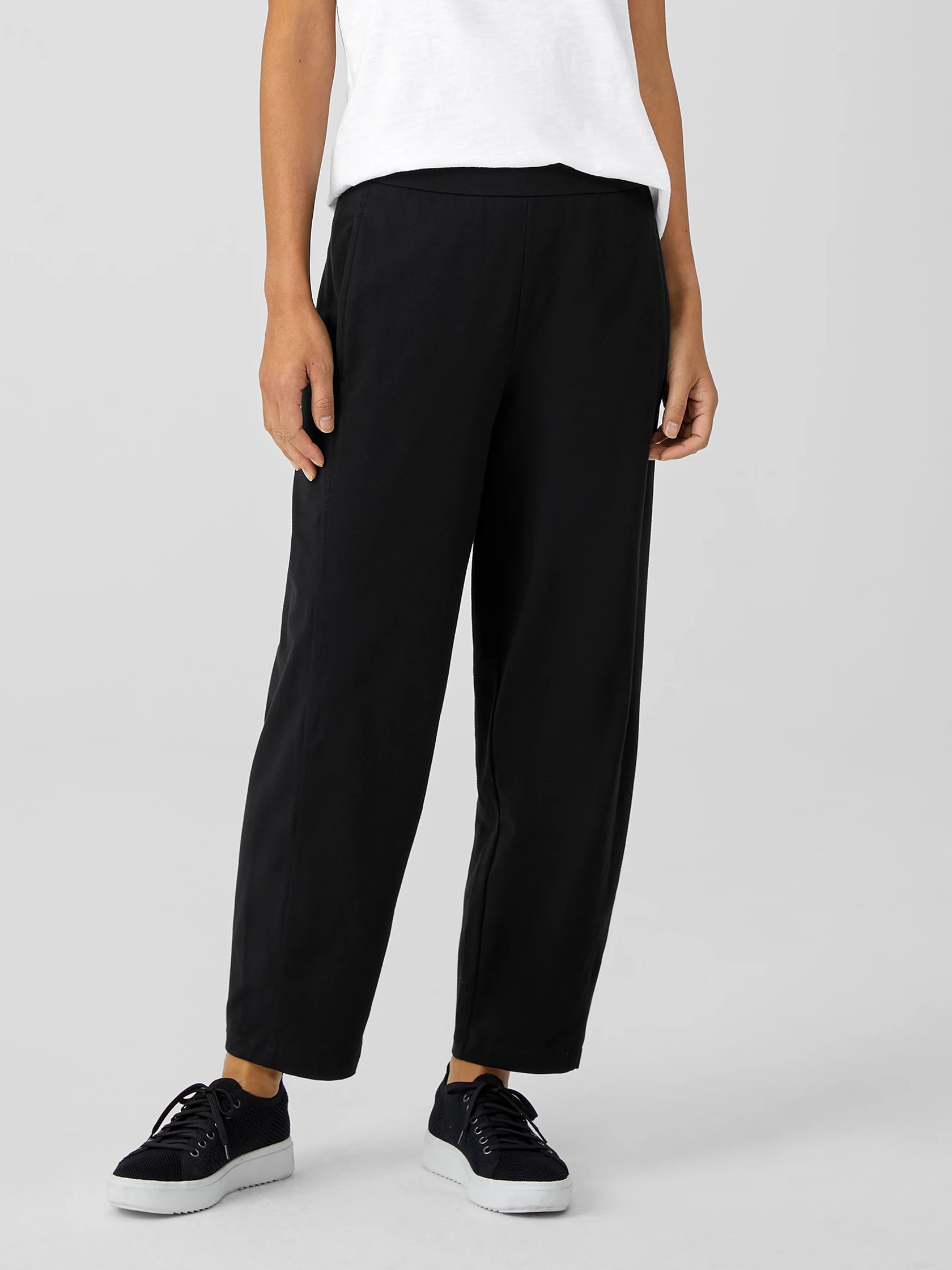 Traceable Organic Cotton Jersey Lantern Pant EILEEN FISHER