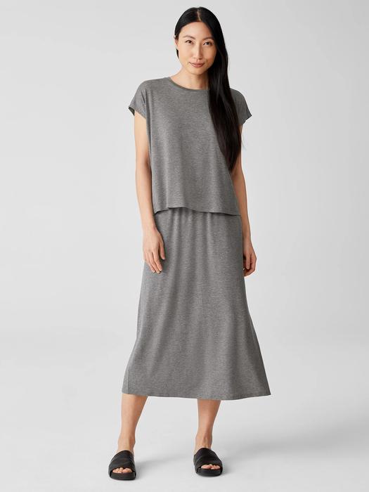 Fine Jersey Straight Skirt