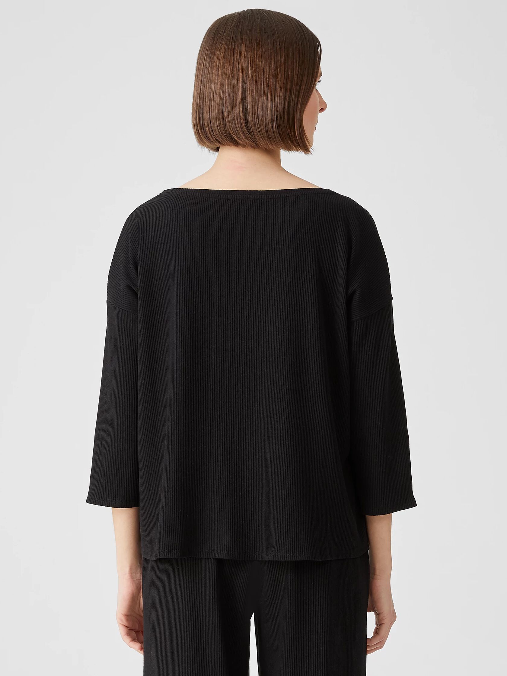 Ribbed Organic Cotton Blend Top
