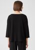 Ribbed Organic Cotton Blend Top