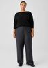 Soft Wool Flannel Wide-Leg Pant