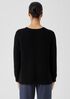 Cotton Fluff Crew Neck Long Top