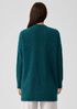 Mohair Plush Mélange V-Neck Cardigan