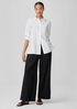Washed Organic Cotton Poplin Classic Collar Shirt