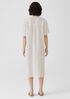 Puckered Organic Linen Shirtdress