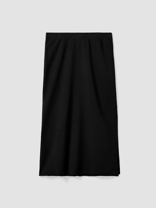 Organic Cotton French Terry A-Line Skirt