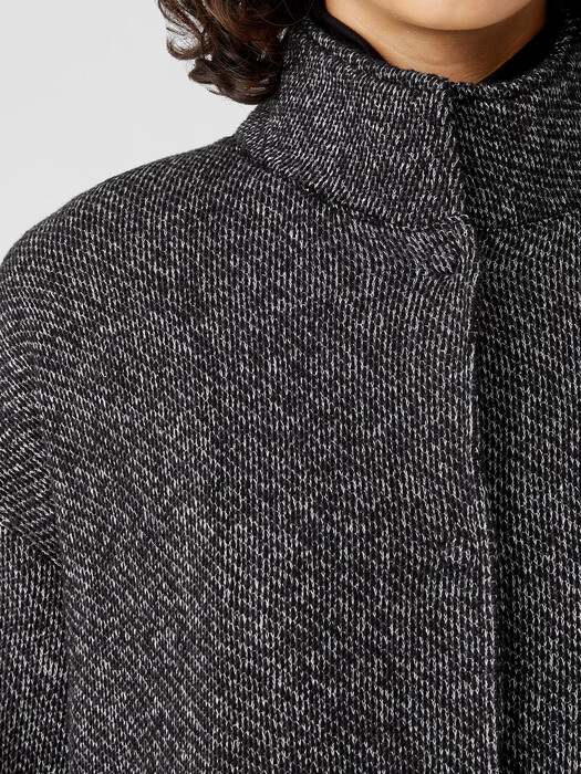 Organic Cotton Terry Stand Collar Jacket