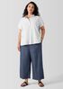 Organic Cotton Ripple Checkered Short-Sleeve Shirt