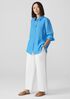 Organic Handkerchief Linen Classic Collar Shirt
