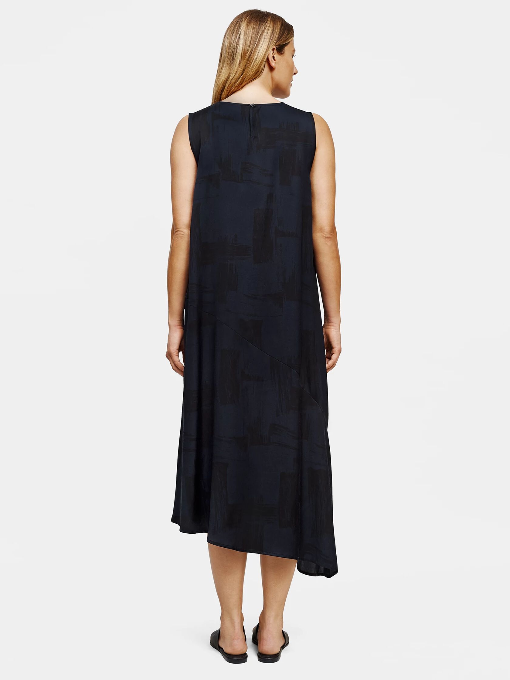 Silk Organic Cotton Brushstroke Dress