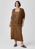 Organic Linen Cotton Airy Tuck Cropped Cardigan