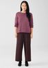 Peruvian Cotton Blend Jewel Neck Top