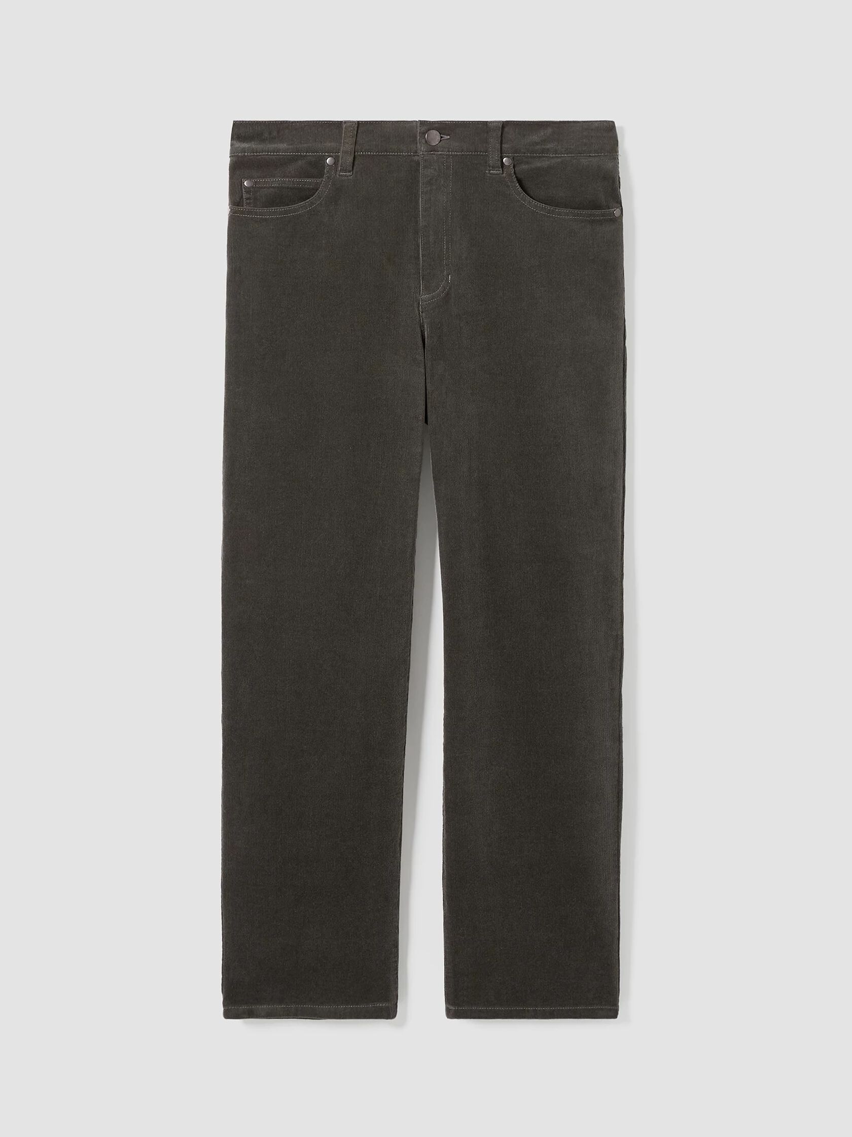 Organic Cotton Stretch Corduroy Straight Pant