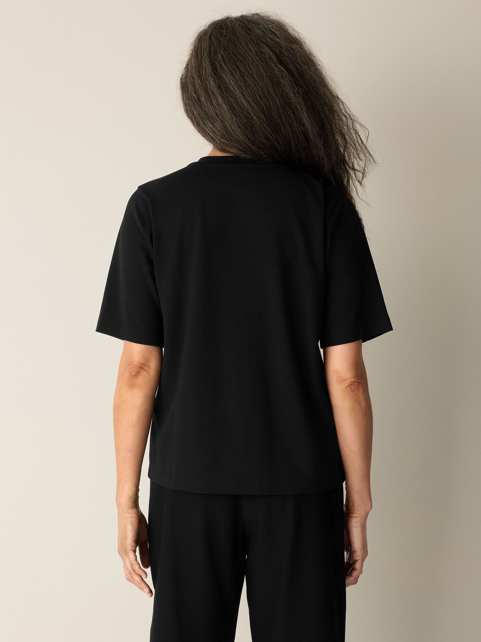 Extra-Fine Ponte Crew Neck Tee