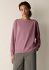 Garment-Dyed Organic Cotton Terry Bateau Neck Top