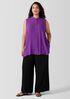 Silk Georgette Crepe Sleeveless Shirt