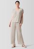 Crushed Velvet Wide-Leg Pant
