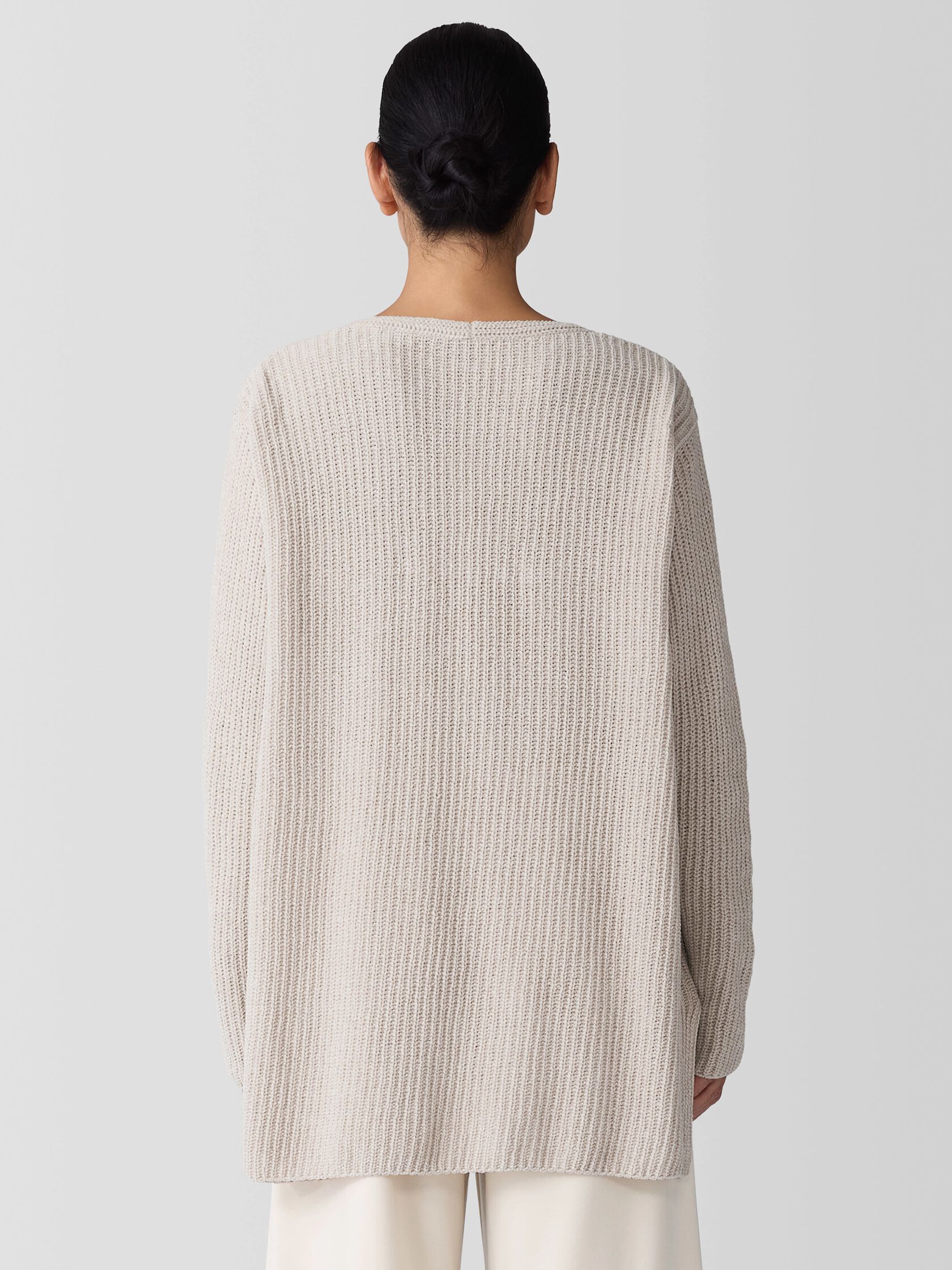 Organic Cotton Chenille V-Neck Top