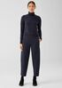 Organic Cotton Melange Crepe Lantern Pant
