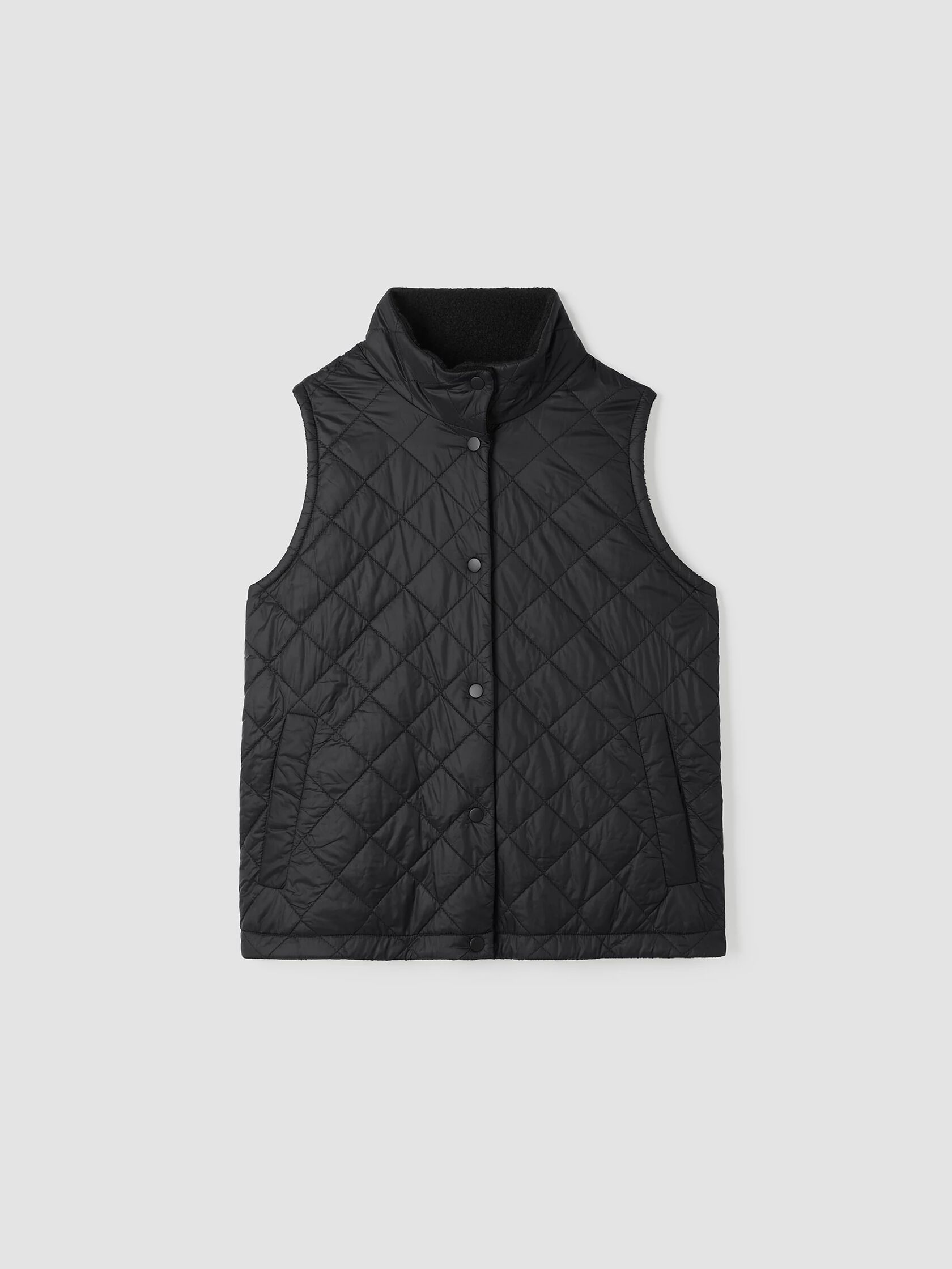 Eggshell Recycled Nylon Reversible Vest