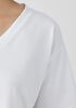 Pima Cotton Stretch Jersey V-Neck Tee