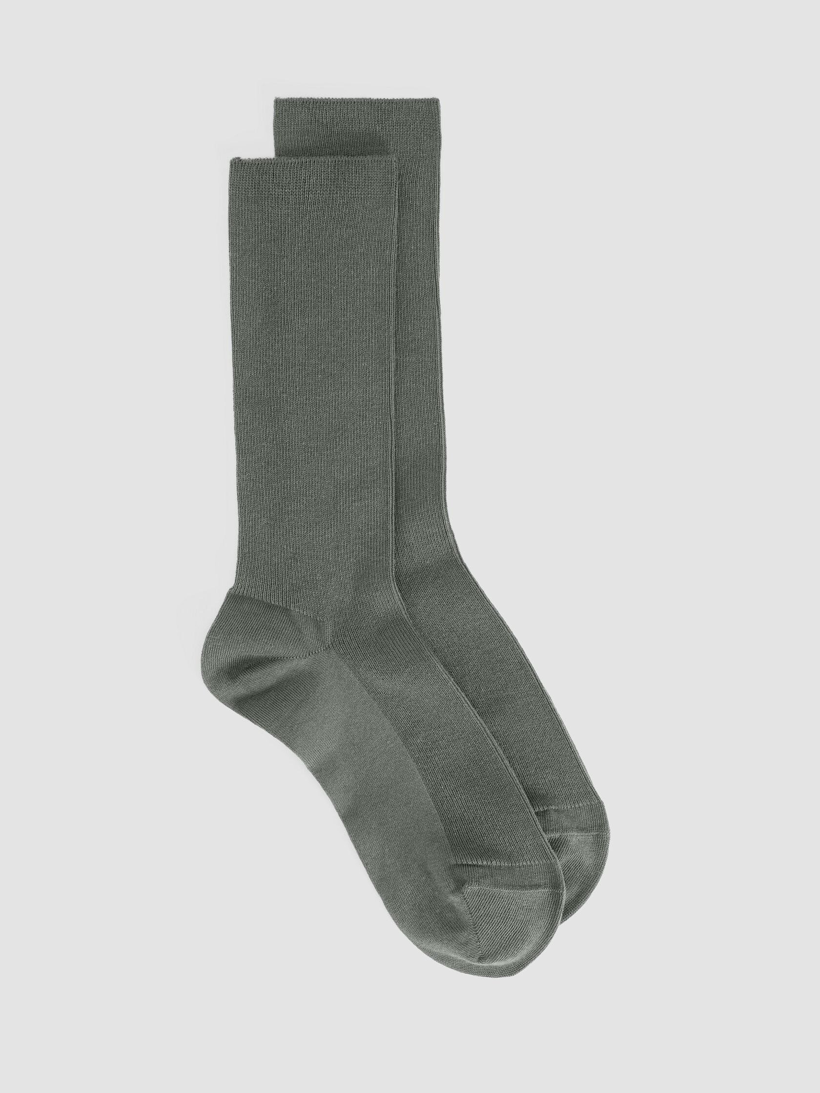 Cotton Rib Crew Sock