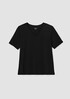 Organic Cotton Slubby Jersey V-Neck Tee