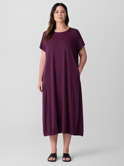 Fine Jersey Lantern Dress